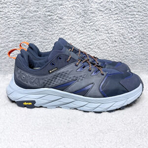 Hoka One One Anacapa Low GTX Mens Size 12 Hiking Shoes Gray Blue Gore-Tex